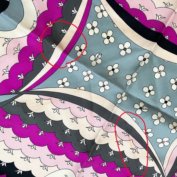 Vintage Emilio Pucci Scarf Silk Shawl Bold Abstract Print 34in Rare Daytons - Picture 15 of 16